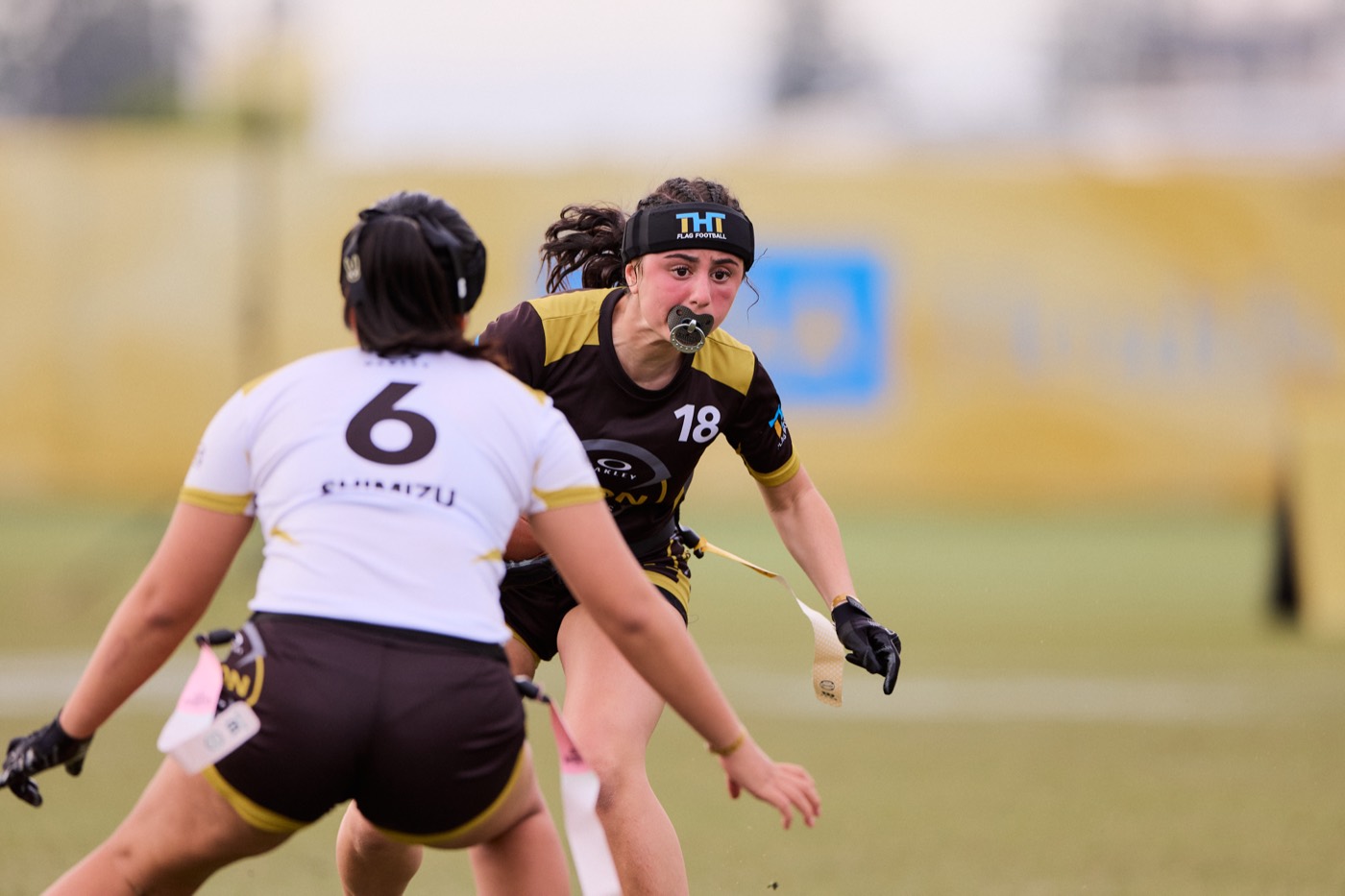 Flag football action at the OIA Championships