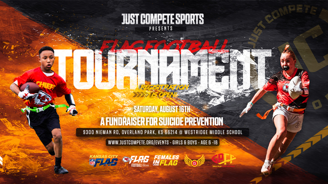 (GIRLS) KC GIRLS PLAY FLAG FOOTBALL (GPFF) Suicide Prevention Tournament:Fall PreSeason Classic poster