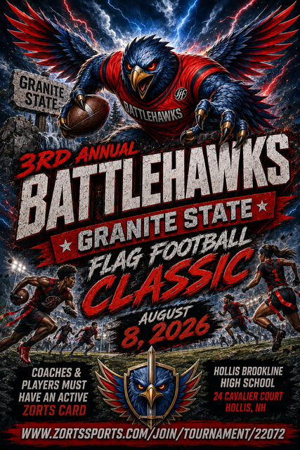 3rd Annual BattleHawks Granite State Flag Football Classic poster