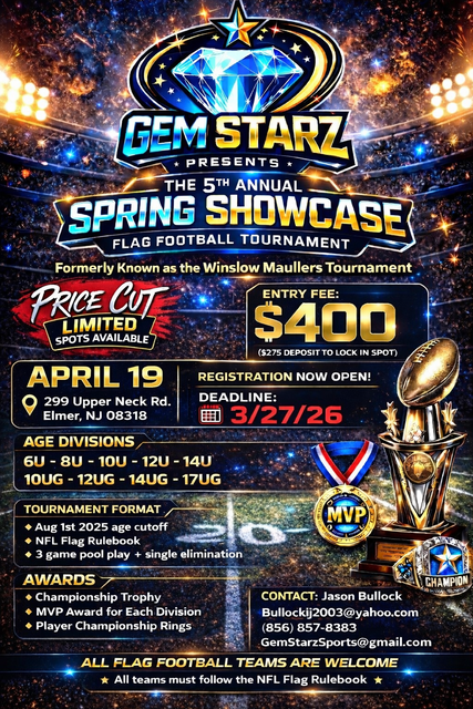 Gem Starz Flag Football Spring Showcase poster