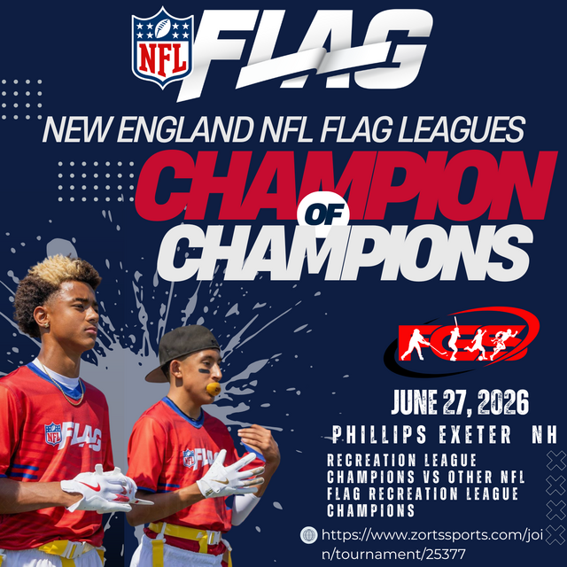 New England NFL Flag Football Tournament of Champions poster