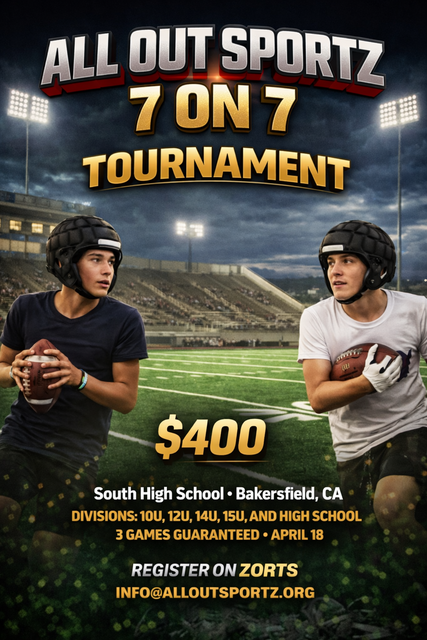 All Out Sportz 7on7 Tournament poster