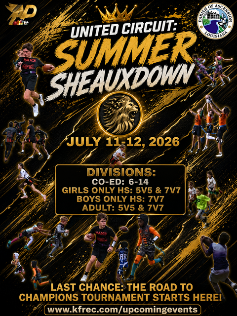Unite Circuit: Summer SheauxDown Flag Football Tournament poster