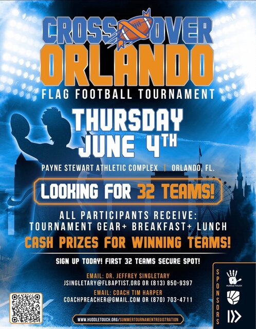 Crossover Orlando 7v7 Football Tournament poster